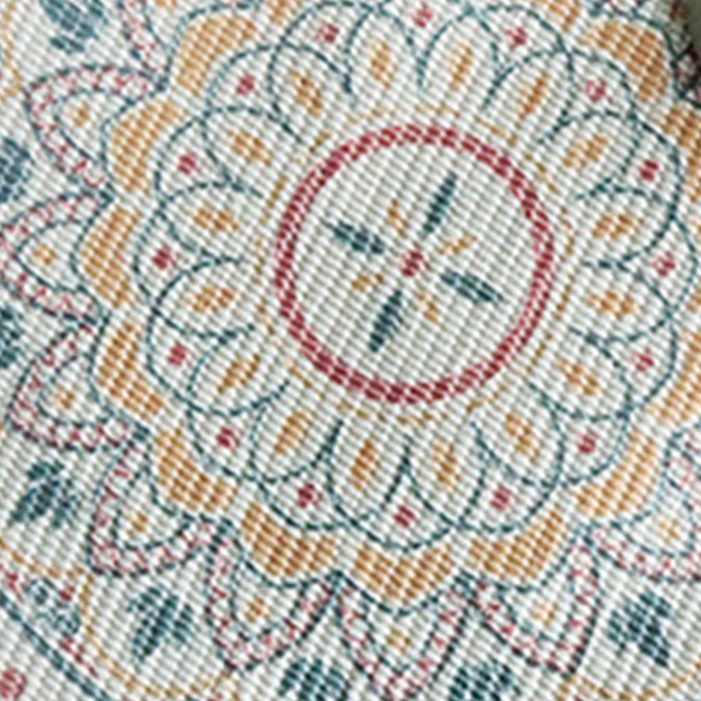 Placemat Cotton Polyester Round Soft Comfortable Woven Placemat with Tassels for Kitchen Decor C S