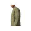 Y-3 Quilted Baseball Collar Straight Hem Zipper Pilot Jacket Men Jackets Olive-Green HT4478