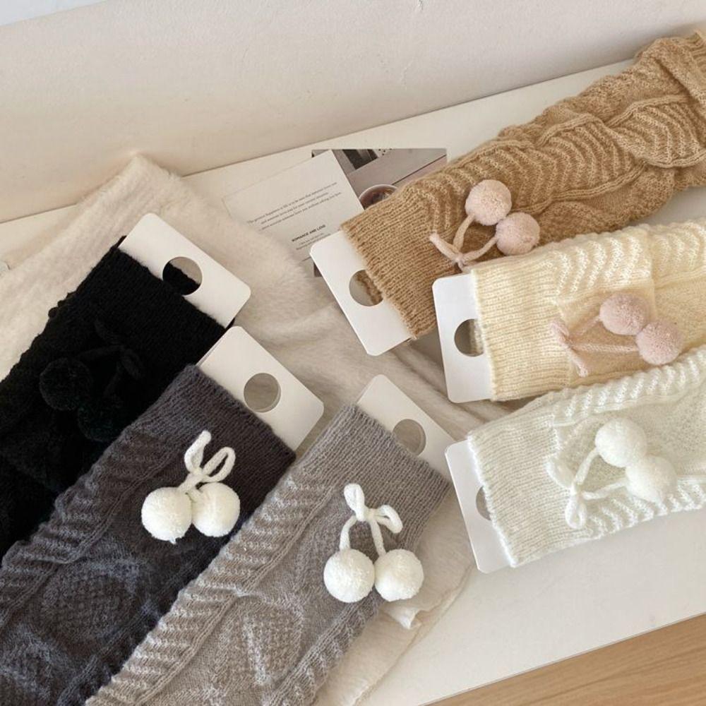 Warm Thermal Leg Warmer Knitted Winter Warm Socks Cozy Long Stockings For Women