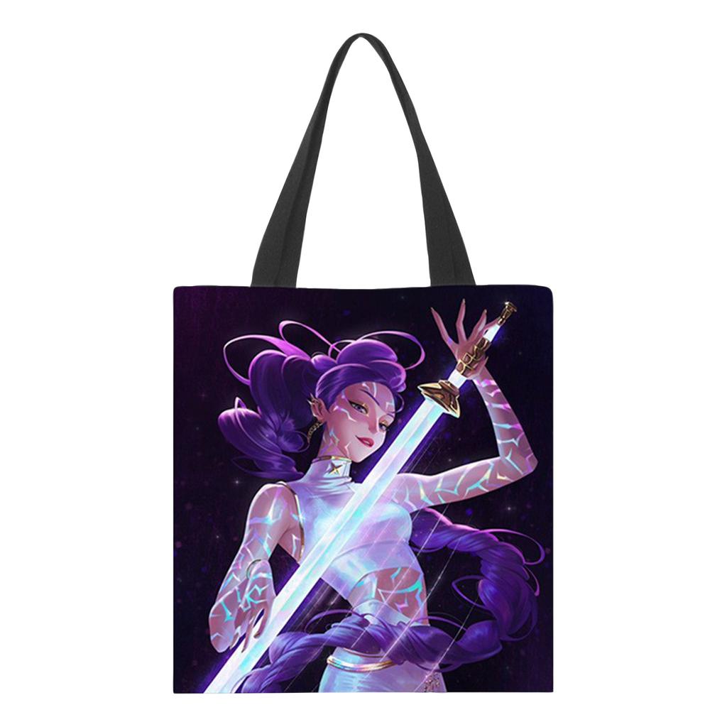 Girls Group Poster Printed Canvas Bag  Style Fan Support Zipper Handbag Women's Bag