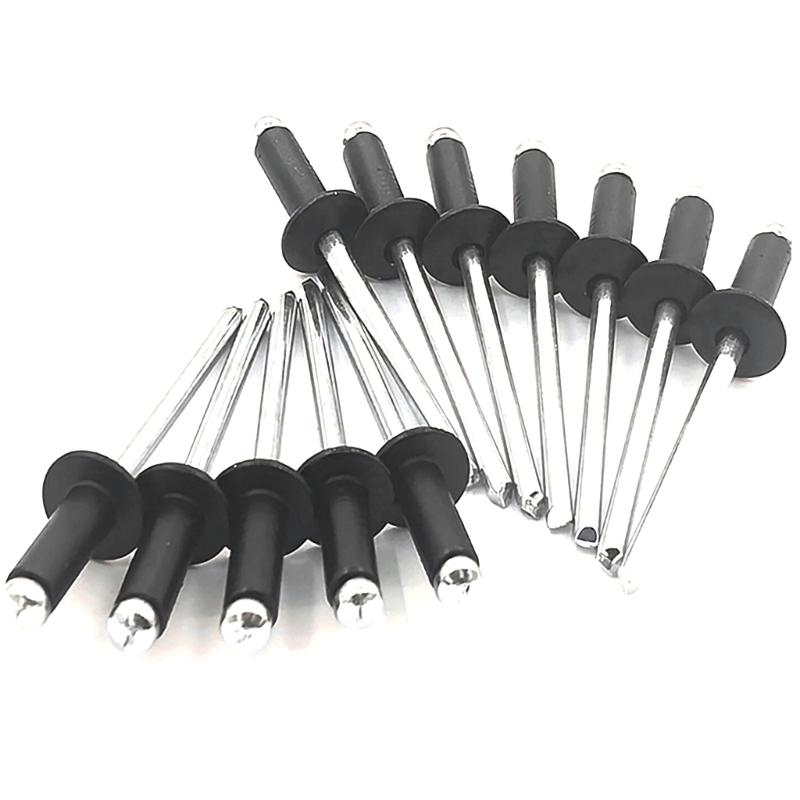 385pcs Metal Blind Rivets Assortment Large Flanges Designs Heavy Duty Fasteners Simple Installation for Secure Fastening