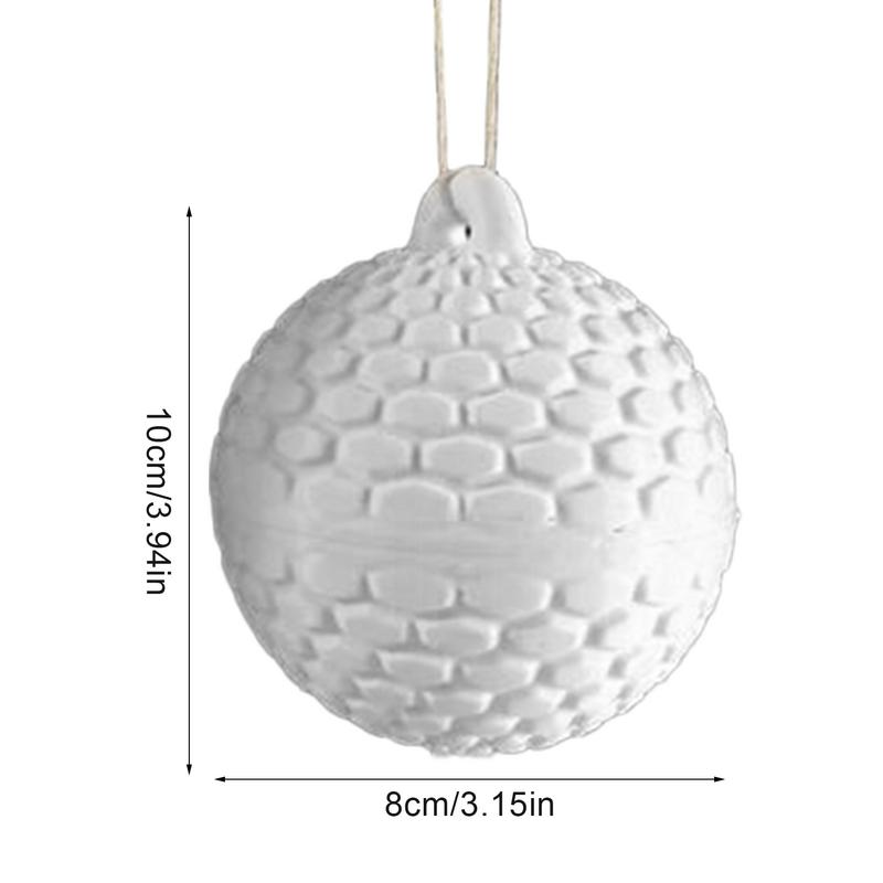 Christmas Balls Ornaments Candy Fillable Ball Decor 3D Printing Baubles Ornaments For Home Winter Party Indoor Office Holiday