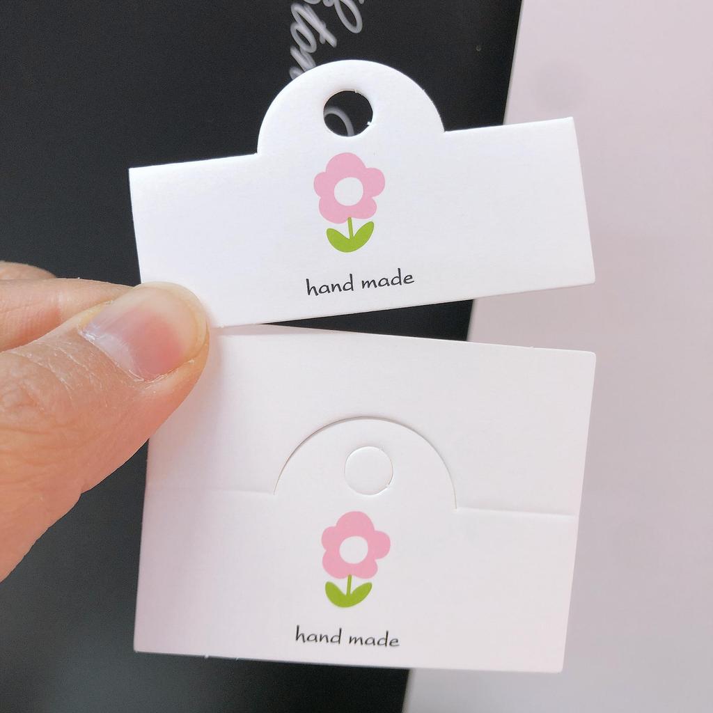 Carton Mare Pliat pentru Ambalare Bijuterii Florale Mici & Elastice de Păr - Accesorii din Hârtie DIY