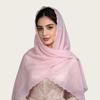 A223 Stylish Solid Color Breathable Thin Malay Mousse Shawl Headscarf