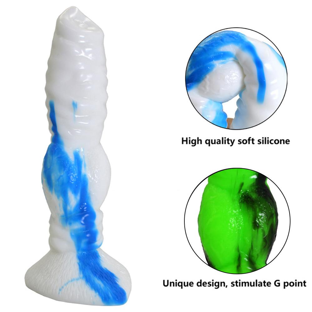 Realistic Dog Dildo Simulation Penis Animal Dildo Anal Adult Toys Soft Animal Style Wolf Manual Masturbator Female Adult Toys