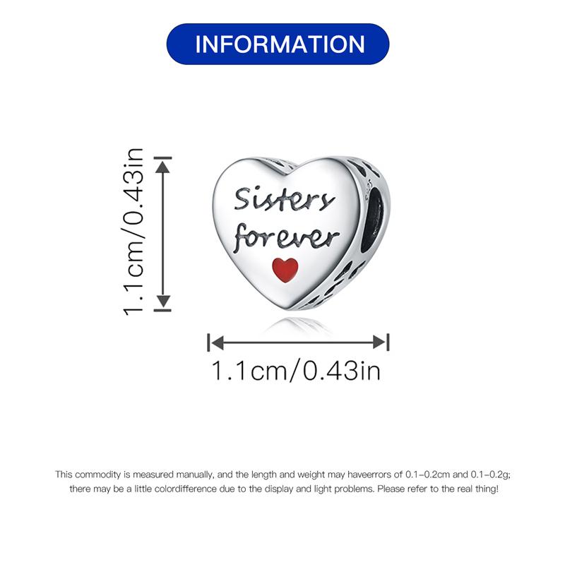 Charms Real Copper Fit Fine Original Bracelet Family Love Friendship Beads Diy Fine Jewelry Gifts Making