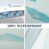 Waterproof Fitted Sheet Bedding Cover Bed Cloth Solid Color Mattress ,Soft Breathable Noiseless Bed Cover Deep Pocket Large Size