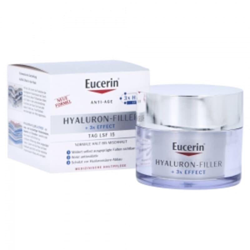 

Eucerin Hyaluronic Filler Day Cream (Combination Skin) SPF15, 50ml - Single