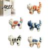 Cat Lover Magnets 5Pcs Cartoon Refrigerator Magnet Set, Hand-painted Kitten for Fridge Notes Holder Locker Whiteboard, Kitchen Decoration Accessories,