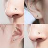 2-12Pcs Simple Stainless Steel Magnetic Nose Stud Earrings, 3mm Non-Pierced Body Jewelry For Male and Female