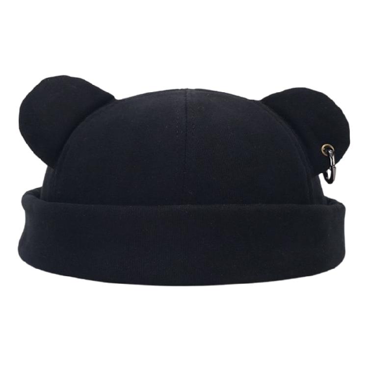 Japanische Bärenohren Mützen Hut für Hiphop-Enthusiasten Nicht verformbar Verdickt Warme Beanie-Mütze für Winter Herbst Erwachsene Unisex