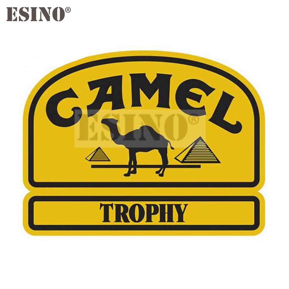 Style de voiture Créatif Drôle Camel Trophy Autocollant Décoratif Dessin Animé PVC Décalcomanie Imperméable Carrosserie Voiture Miroir Garde-boue Motif Vinyle