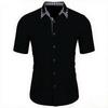 Summer Men Short Sleeve Beach Shirt Men Casual Lapel Fashion Shirt Tops