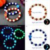 Halloween Ghost Lightup Glass Beaded Bracelet For Festival Celebrations