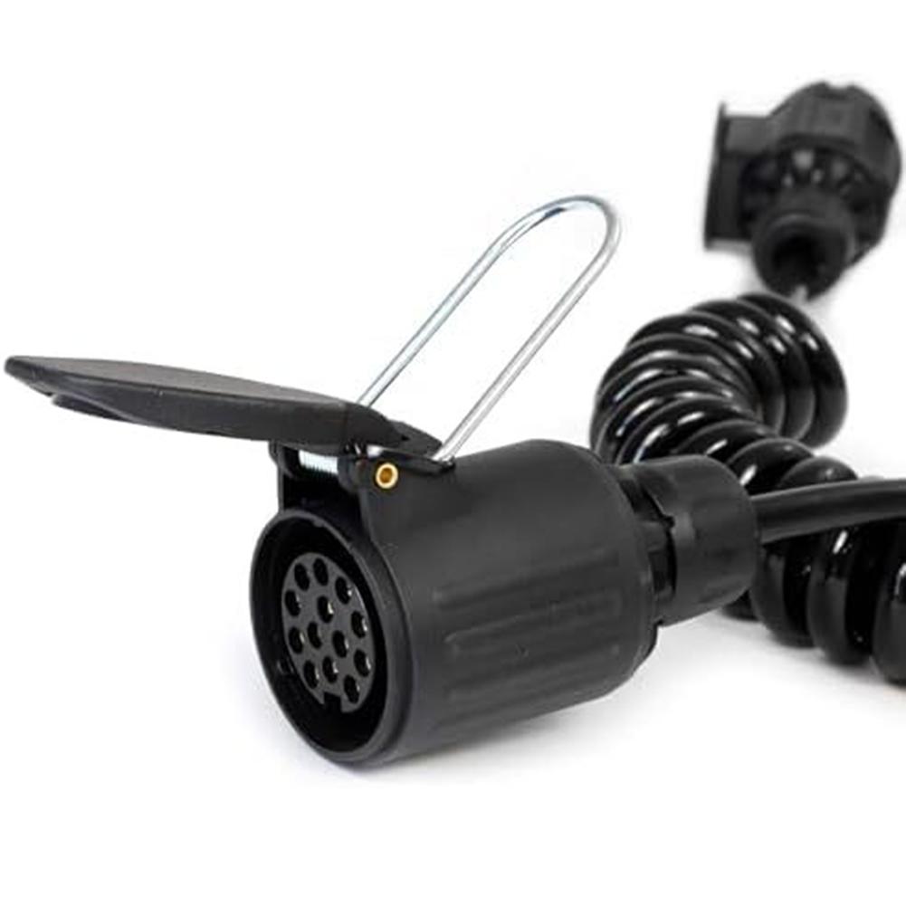 Car 13 Pin Coiled Cable 3 Meter Trailer Cable PVC Robust Electric Cable And Socket Socket Trailer Cable