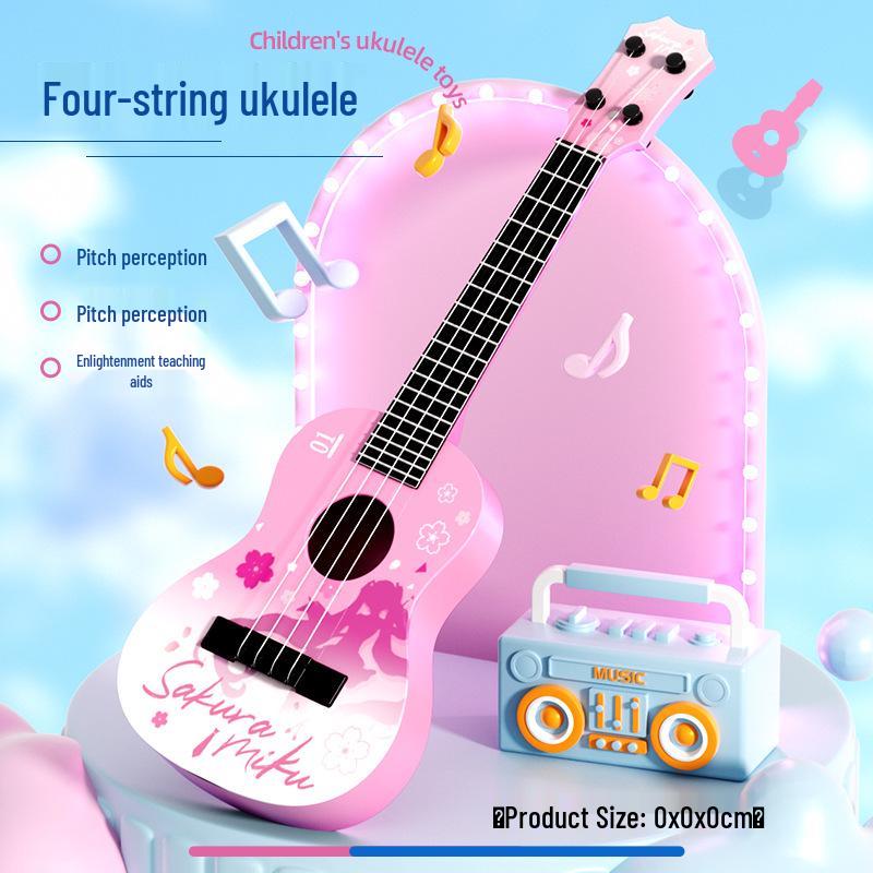Realistic Guitar Playable Ukulele Toy for Children's Musical Education