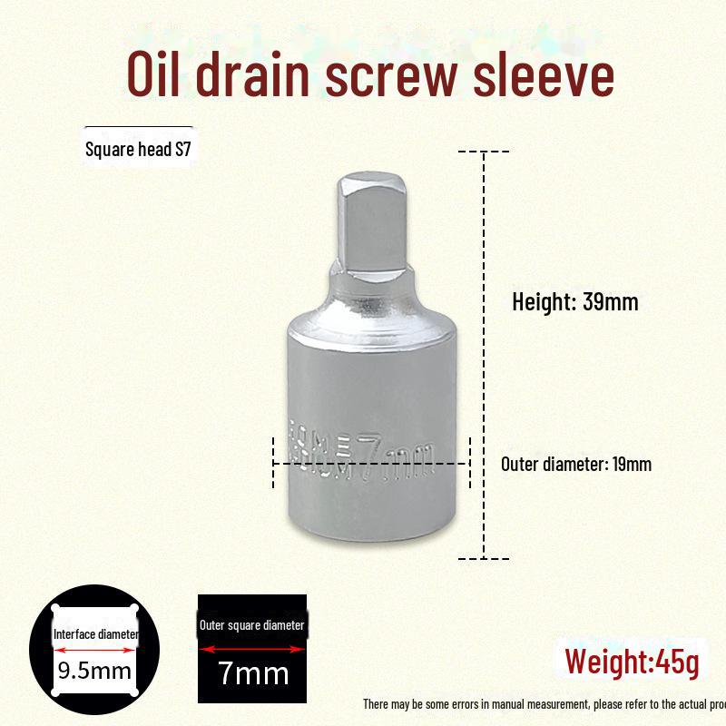 Zestaw śrub do miski olejowej z łbem sześciokątnym i kwadratem 4-kątnym Klucz nasadowy do skrzyni biegów