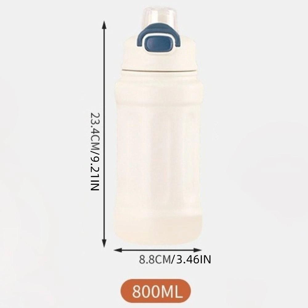 800ml Sports Fitness Kettle Large Capacity Sports Drinking Cup Vacuum Flask Thermos Cup  Travel