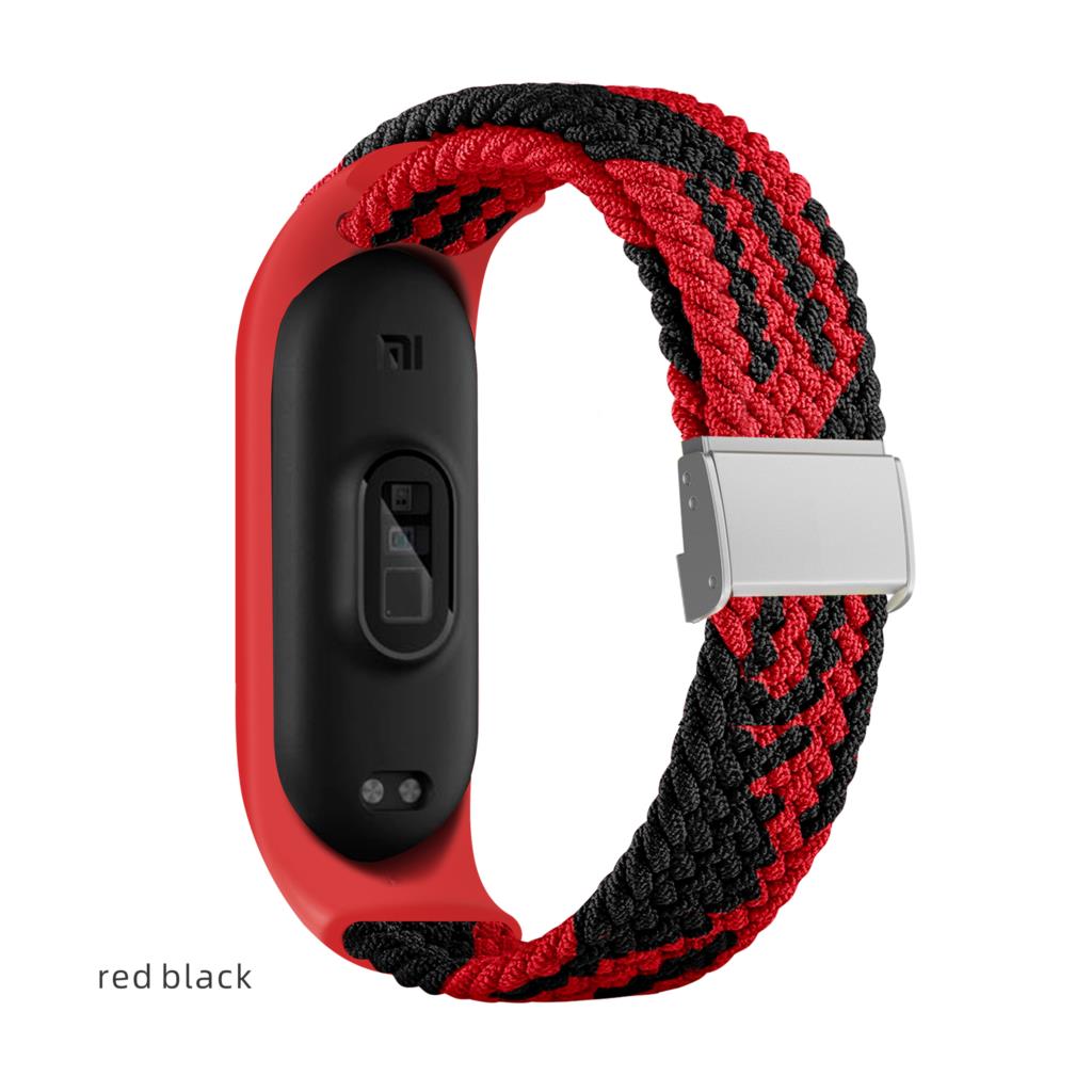 Bracelet for Mi band 10 8 7 6 Strap Elastic adjustable Nylon Braided Miband4 miband 5 correa Wristband for xiaomi Mi band 3 7 9
