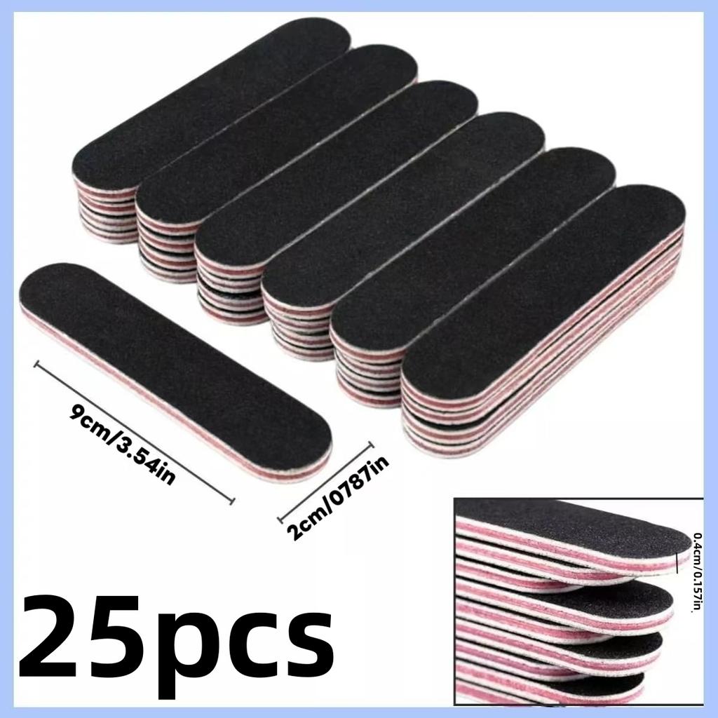 Xiaomi 25Pcs Mini Double Sided Nail Files Disposable Emery Boards Sandpaper Nail Buffers Portable Travel Manicure Pedicure Tools