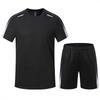 Quick-Dry Adult Fitness Sports Set: Short Sleeve Badminton, Tennis, General Training Summer Uniform