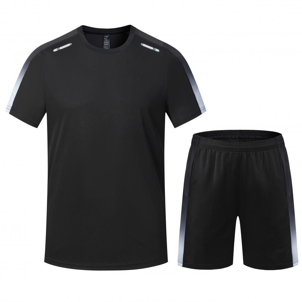 Quick-Dry Adult Fitness Sports Set: Short Sleeve Badminton, Tennis, General Training Summer Uniform