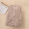 Spring, Autumn and Winter Imitation Lamb Fleece Vest Granular Fleece Vest Jacket Middle-aged and Elderly Plush Vest