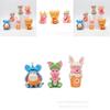 3rd Generation Winnie The Pooh Tiger Striped Pig Ear Toy Figure Doll Egg Decoration Plastic Model