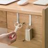 2/4/6pcs Multi-Purpose Hooks Kitchen Cabinet Door Back Hook Hanging Rack Clothes Coat Hat Towel Hanger Storage Hook Bathroom Accessories