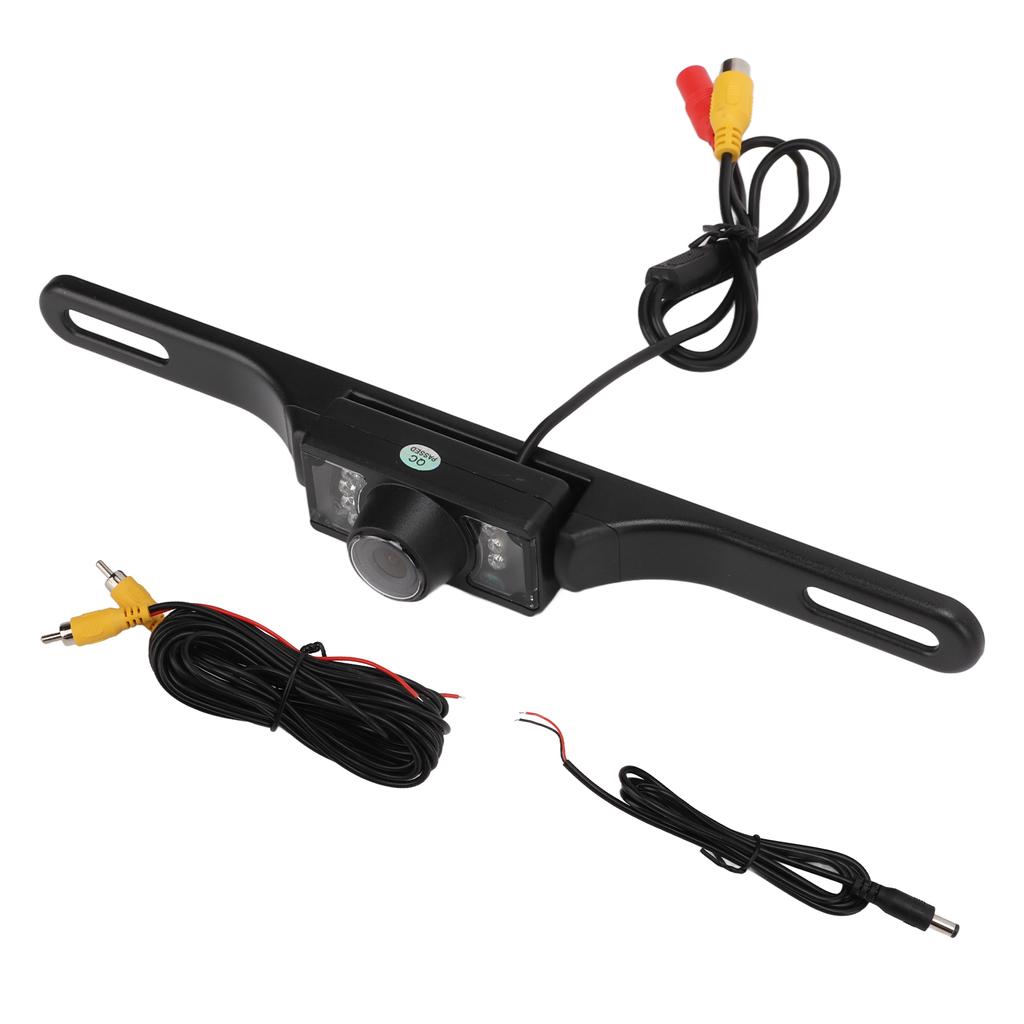 Backup Camera Infrared Night Vision License Plate Rearview System IP65 Waterproof for Cars SUVs Trucks RVs Pickups