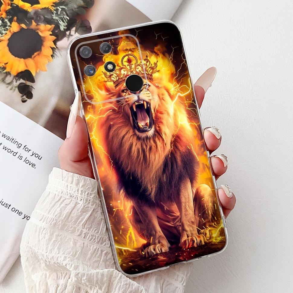 Soft Full RMX3430 Protective Cover For Realme Narzo 50A Casing Cat Pattern For Realme Narzo 50A Narzo50A Silicone Covers Case