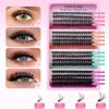 False Eyelash Extension Set, Single Tuft Of Hair 320 Tufts, Dense Makeup, Big Eyes D Curled Eyelashes