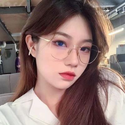 Blue Ray Blocking Anti-Blue Light Glasses Ultralight Metal Polygons Eyeglasses Eye Protection Optical Spectacle Eyeglass