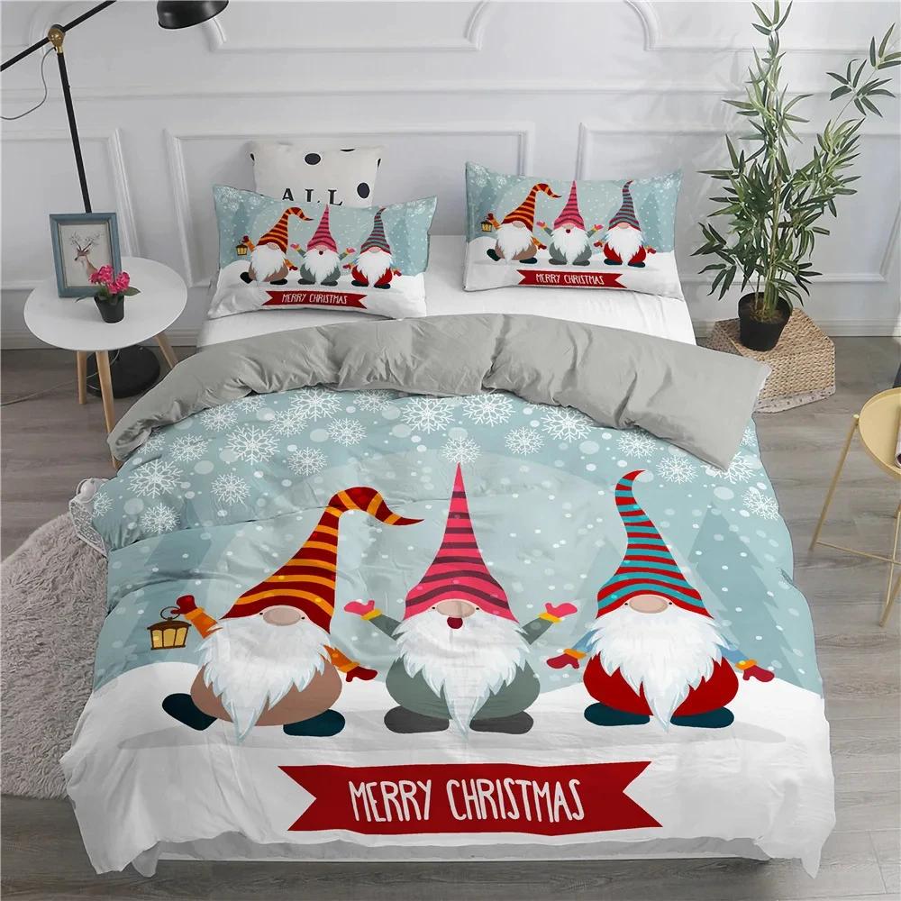 2024 Christmas Boys Cartoon Duvet Cover Pillowcase Bedroom Textile Decor 200x200cm Duvet Cover Bed Set Quilt Cover Pillowcase