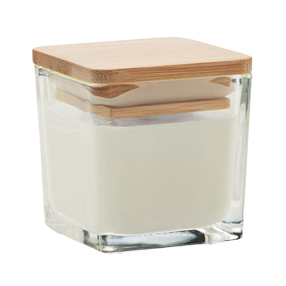 MidOcean Pila Vanilla Square Bamboo Scented Candle