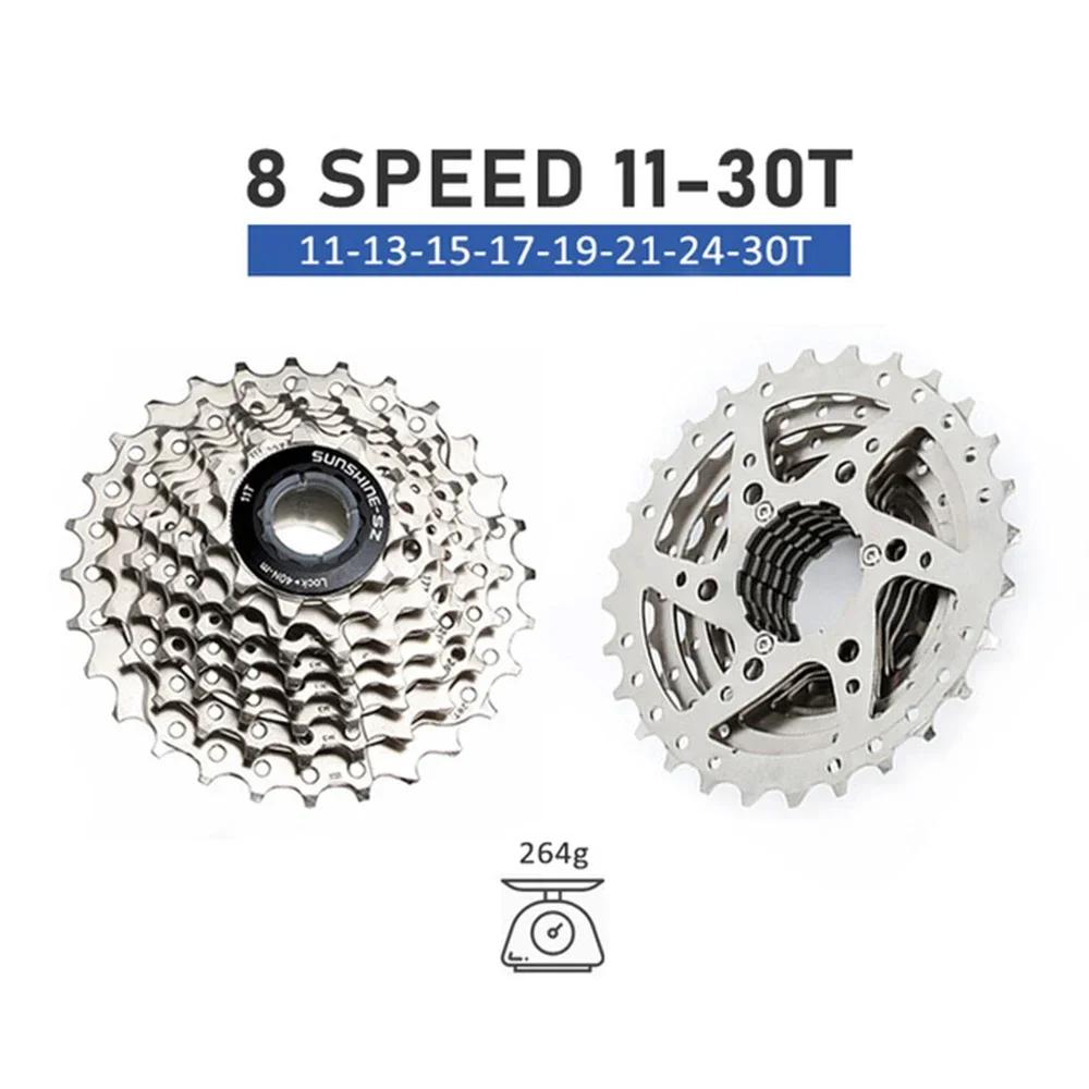 SUNSHINE MTB Cassette 8 Speed 8V K7 11 46 Mountain Bike 8s Freewheel Steel Flywheel Bicycle Sprockets Parts for M310 Tx35