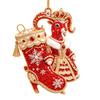 2D Flat Goat Hanging Ornament Set Acrylic Artificial Rhinestone Goat Pendant Simulation Shining Animal Hanging Decoration