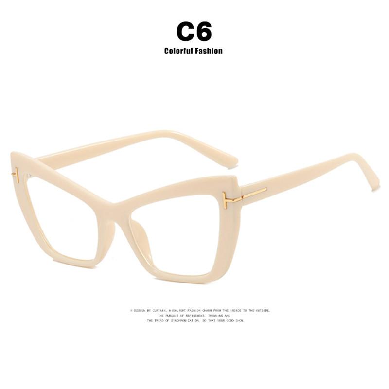 New Brand Design Fashion Cat Eye Leopard Glasses Women Frame Photochromic Anti Blue Light Computer Reading Eyeglass Degrees 0~+6