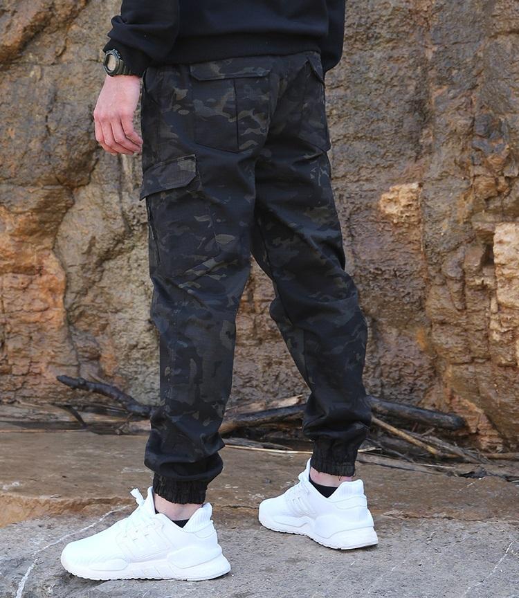 Outdoor Pants Casual Slim-fit Pants Water Splash Resistant Wearable Trend Nine Part Fitting Overalls Leggings