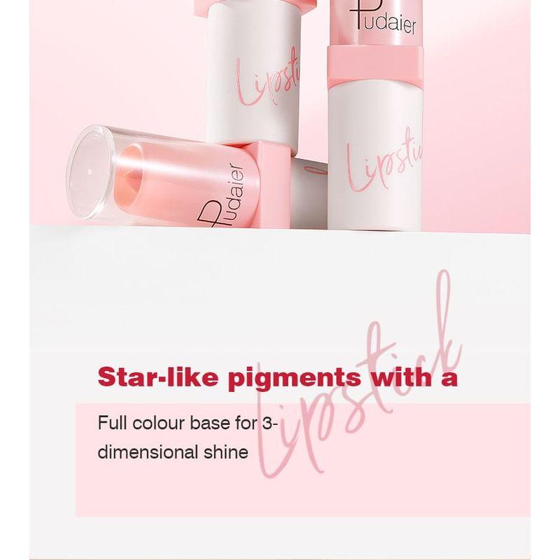 Pudaier - Shining Metallic Pearlescent Lipstick - 10 Colors