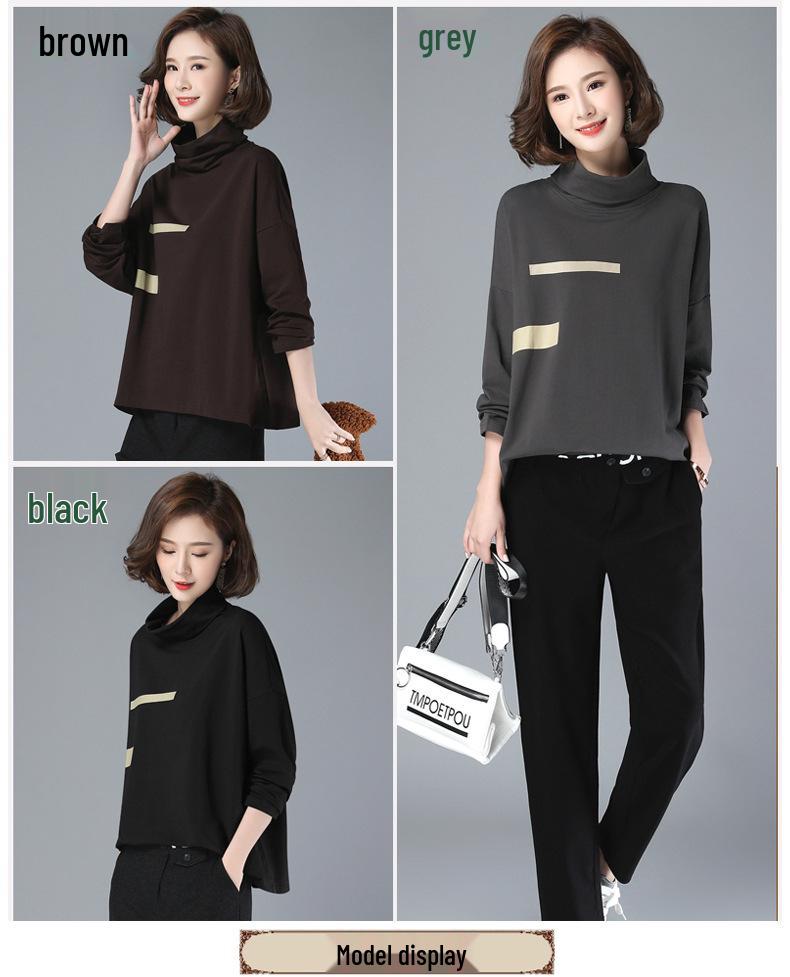 Pulover Fleece cu Gât Înalt pentru Femei 2024 - Top Lejer Versatil de Primăvară/Toamnă