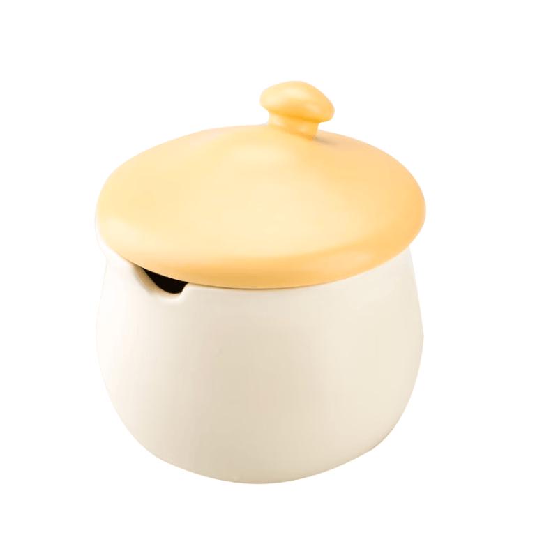 Shuke Ceramic Mushroom Lard & Oil Jar