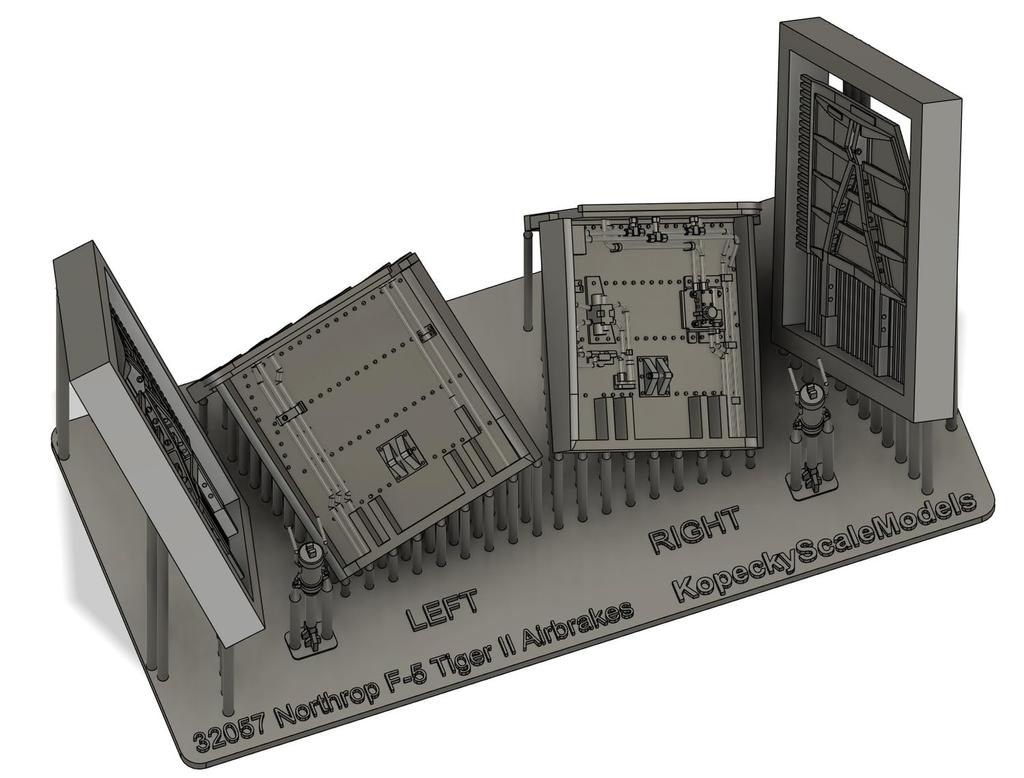 Kopecky Scale Models Tiger II Air Brake Kitty Plastic Model Parts KOM32057 1/32 F-5 (for Hawk) (Airplane)