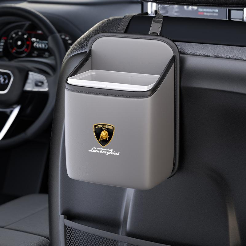 Car Sticker Seat Storage Box Vehicle-mounted Trash Canstorage Box For Lamborghini LP570 LP610 Urus LP700LP770GallardoAccessories PP47