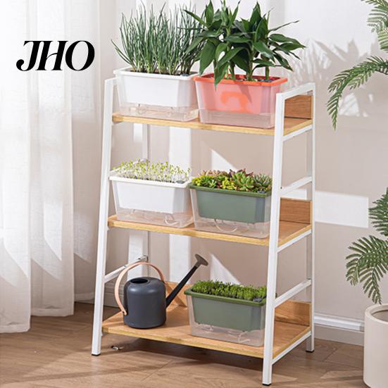 Indoor Garden Pot Self Watering Planter Plastic Flowerpot with Reservoir Easy Refill Plant Wick Ropes for Succulents Scallions Balcony Windowsill
