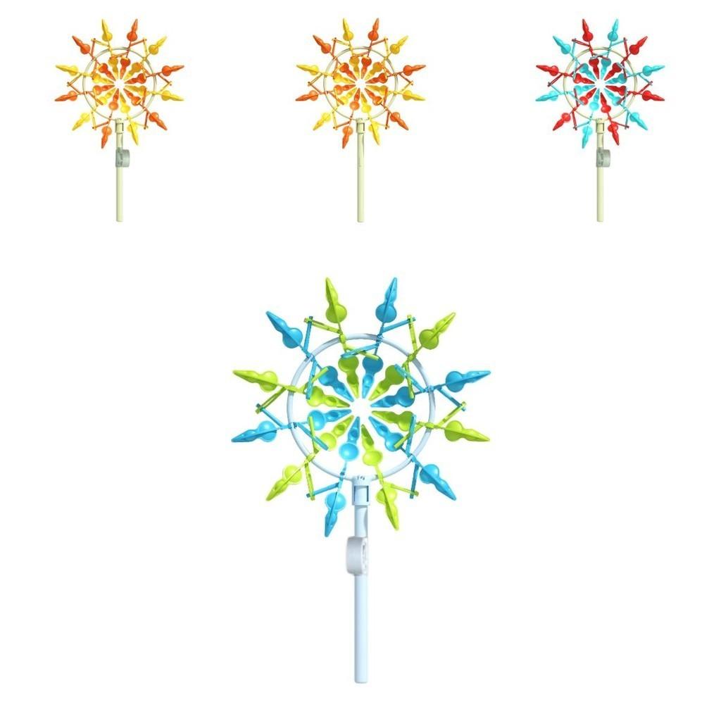 Diy Handheld Children's Educational Relief Toy 3d Sunflower Windmill With Radish Design