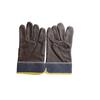 Denim Furniture Leather Welding Gloves, Short Half Leather, Flower Skin Labor Insurance Gloves Metallurgy