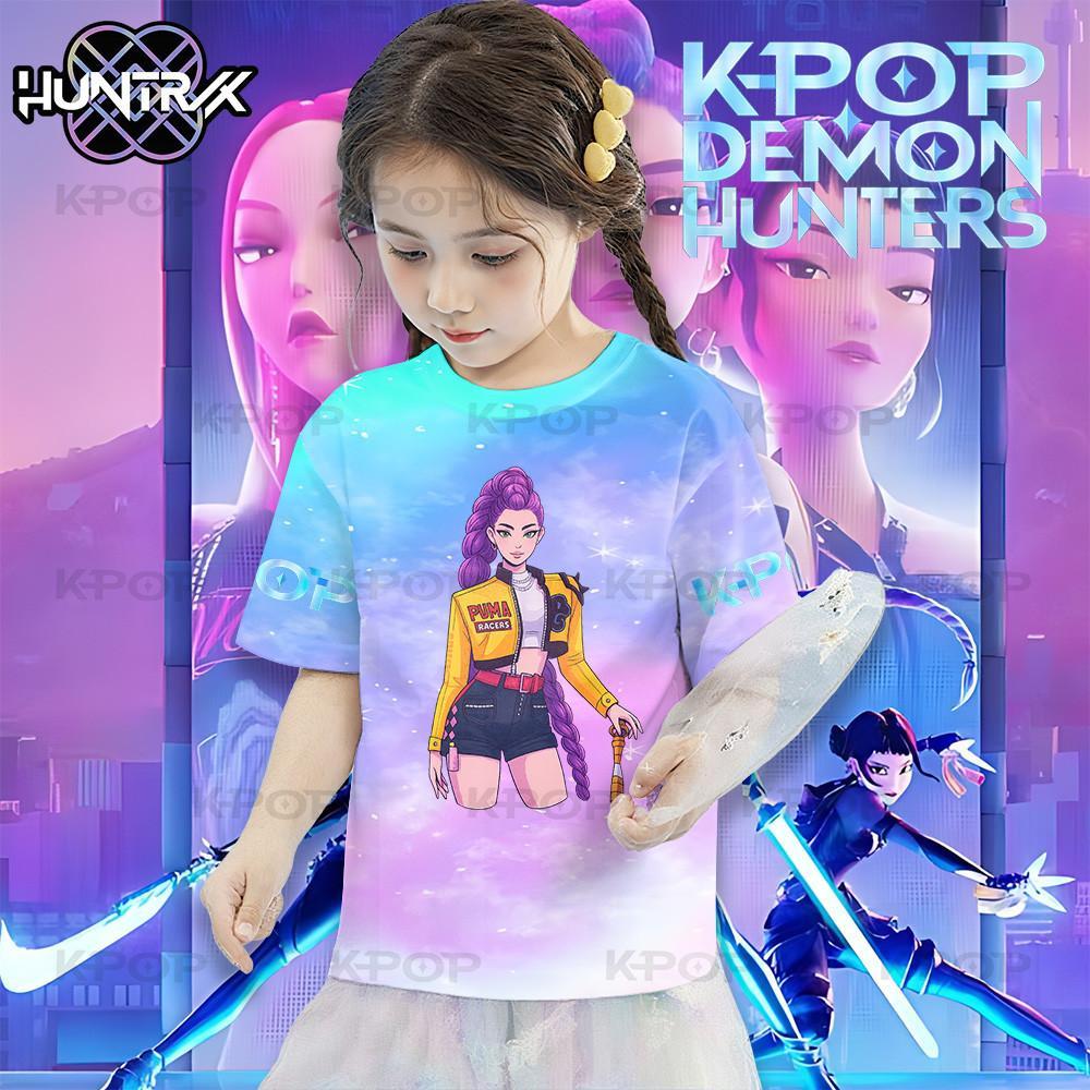 Lässiges lockeres Oberteil Rundhalsausschnitt Print Kurzarm Mode T-Shirts Mädchen