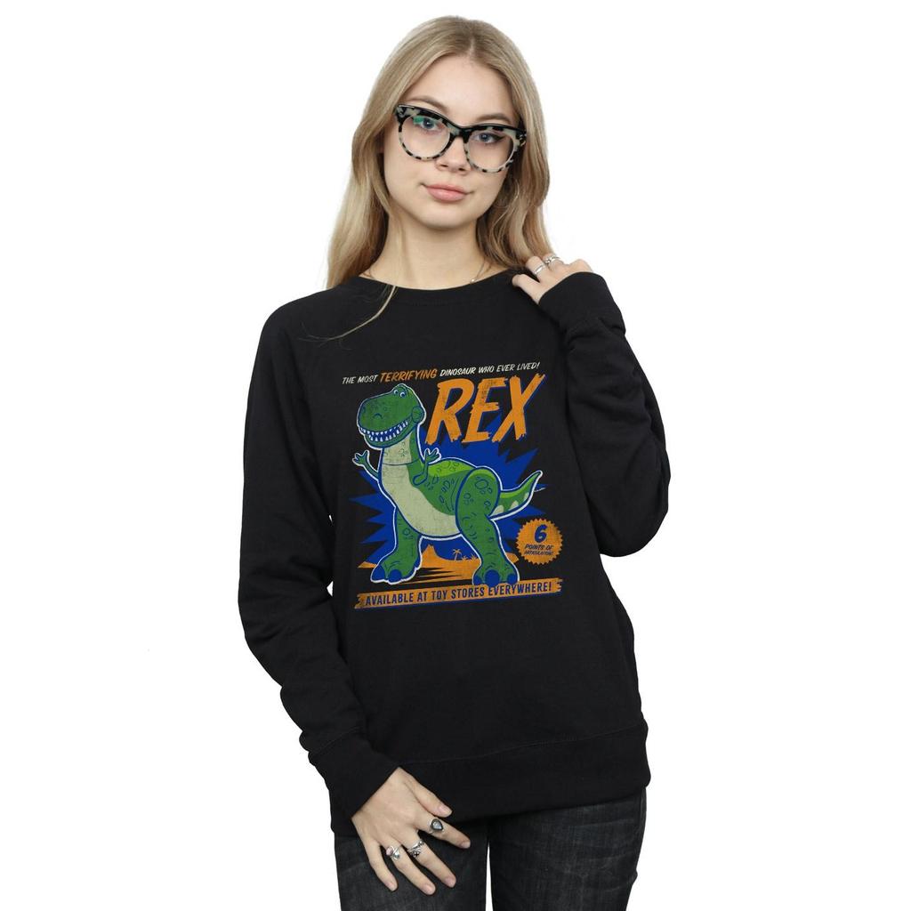 Disney Womens/Ladies Toy Story 4 Rex Terrifying Dinosaur Sweatshirt