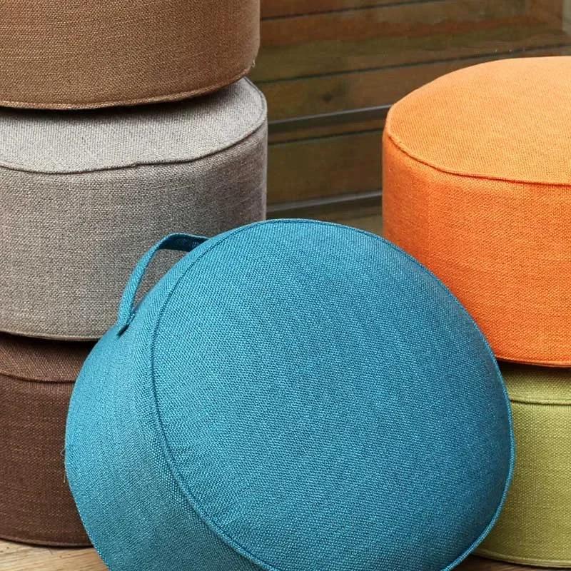 Washable Creative Round Seat Cushion for Tea Table Balcony Living Room for All Season Home Decor